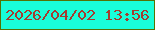 文字の大きさ：3、枠の色：557203、背景の色：19fed9、文字の色：a43c30 無料ブログパーツのブログ時計