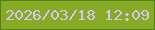 文字の大きさ：1、枠の色：55801b、背景の色：87ab24、文字の色：d9c5f3 無料ブログパーツのブログ時計