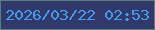 文字の大きさ：1、枠の色：55807e、背景の色：31386b、文字の色：489be9 無料ブログパーツのブログ時計