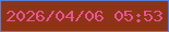 文字の大きさ：4、枠の色：5581d7、背景の色：8d3416、文字の色：e95495 無料ブログパーツのブログ時計