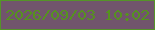 文字の大きさ：2、枠の色：559428、背景の色：71556c、文字の色：56921f 無料ブログパーツのブログ時計