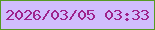 文字の大きさ：5、枠の色：559b22、背景の色：d0bdfd、文字の色：9e228c 無料ブログパーツのブログ時計