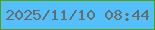 文字の大きさ：3、枠の色：559c0f、背景の色：53bffb、文字の色：696b66 無料ブログパーツのブログ時計