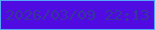 文字の大きさ：2、枠の色：55a7f9、背景の色：500be3、文字の色：35359b 無料ブログパーツのブログ時計