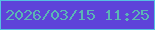 文字の大きさ：2、枠の色：55c0e2、背景の色：5e43d9、文字の色：5bb5b5 無料ブログパーツのブログ時計