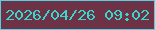 文字の大きさ：4、枠の色：55cfe1、背景の色：6e3246、文字の色：39d6cd 無料ブログパーツのブログ時計
