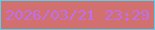 文字の大きさ：3、枠の色：55d1ed、背景の色：d1706f、文字の色：bb70ef 無料ブログパーツのブログ時計