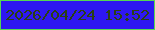 文字の大きさ：5、枠の色：55d853、背景の色：2e17f2、文字の色：2b3f14 無料ブログパーツのブログ時計