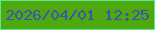 文字の大きさ：4、枠の色：55e994、背景の色：4fa80e、文字の色：3a54b3 無料ブログパーツのブログ時計