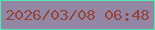 文字の大きさ：3、枠の色：55e9b0、背景の色：9387a5、文字の色：95463a 無料ブログパーツのブログ時計