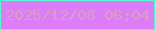 文字の大きさ：3、枠の色：55f9d0、背景の色：dd7cf9、文字の色：d89fbe 無料ブログパーツのブログ時計