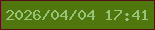 文字の大きさ：1、枠の色：561013、背景の色：50770d、文字の色：97c476 無料ブログパーツのブログ時計