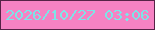 文字の大きさ：4、枠の色：562346、背景の色：f682c3、文字の色：7ee4e7 無料ブログパーツのブログ時計