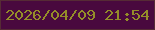 文字の大きさ：5、枠の色：562b35、背景の色：49093e、文字の色：948d29 無料ブログパーツのブログ時計