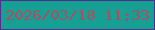 文字の大きさ：2、枠の色：562c92、背景の色：16a093、文字の色：ac4e61 無料ブログパーツのブログ時計