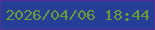 文字の大きさ：5、枠の色：562e96、背景の色：253f97、文字の色：6d9938 無料ブログパーツのブログ時計