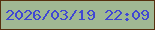 文字の大きさ：4、枠の色：56300e、背景の色：a0b893、文字の色：4047d3 無料ブログパーツのブログ時計