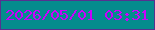 文字の大きさ：2、枠の色：563190、背景の色：058c8d、文字の色：cb00fc 無料ブログパーツのブログ時計