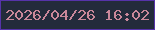 文字の大きさ：2、枠の色：5633a9、背景の色：232b3b、文字の色：ca889a 無料ブログパーツのブログ時計