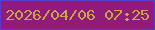 文字の大きさ：1、枠の色：563bcf、背景の色：911a7d、文字の色：c5a842 無料ブログパーツのブログ時計