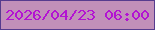 文字の大きさ：4、枠の色：563c8e、背景の色：c190b9、文字の色：b313d2 無料ブログパーツのブログ時計