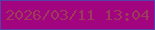 文字の大きさ：4、枠の色：5641ac、背景の色：a1047e、文字の色：9b3d5a 無料ブログパーツのブログ時計