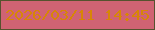 文字の大きさ：4、枠の色：56522e、背景の色：d06373、文字の色：d78606 無料ブログパーツのブログ時計