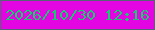 文字の大きさ：3、枠の色：566476、背景の色：e305e2、文字の色：15cd6d 無料ブログパーツのブログ時計