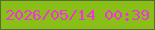 文字の大きさ：3、枠の色：566c35、背景の色：89bf16、文字の色：f332de 無料ブログパーツのブログ時計