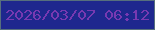 文字の大きさ：2、枠の色：566f7d、背景の色：1e278e、文字の色：7739b1 無料ブログパーツのブログ時計