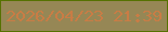 文字の大きさ：4、枠の色：567100、背景の色：968755、文字の色：c97c45 無料ブログパーツのブログ時計