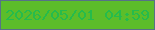 文字の大きさ：4、枠の色：567287、背景の色：5cbd2a、文字の色：26bb4c 無料ブログパーツのブログ時計