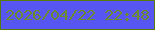 文字の大きさ：5、枠の色：567b0a、背景の色：5756f3、文字の色：6e8c2e 無料ブログパーツのブログ時計