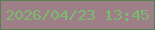 文字の大きさ：3、枠の色：568252、背景の色：9f7f87、文字の色：78bd6e 無料ブログパーツのブログ時計