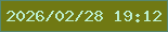 文字の大きさ：1、枠の色：568770、背景の色：707913、文字の色：bceece 無料ブログパーツのブログ時計