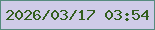文字の大きさ：5、枠の色：568b7e、背景の色：cfcbe7、文字の色：335e1e 無料ブログパーツのブログ時計