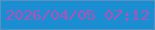 文字の大きさ：1、枠の色：5693be、背景の色：1b8dd1、文字の色：b54fba 無料ブログパーツのブログ時計
