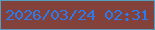 文字の大きさ：1、枠の色：569ebd、背景の色：83413c、文字の色：2b7bed 無料ブログパーツのブログ時計