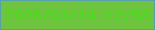 文字の大きさ：5、枠の色：56a0ae、背景の色：6fc43f、文字の色：48de17 無料ブログパーツのブログ時計