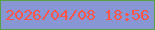 文字の大きさ：5、枠の色：56a345、背景の色：8897d3、文字の色：ff5548 無料ブログパーツのブログ時計