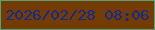文字の大きさ：3、枠の色：56a379、背景の色：743c01、文字の色：102b8d 無料ブログパーツのブログ時計