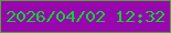 文字の大きさ：4、枠の色：56a433、背景の色：9707ad、文字の色：07d72b 無料ブログパーツのブログ時計