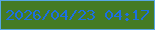 文字の大きさ：3、枠の色：56a7e5、背景の色：447b24、文字の色：1c6fe2 無料ブログパーツのブログ時計