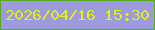 文字の大きさ：4、枠の色：56ab1a、背景の色：9d9bdb、文字の色：dbf218 無料ブログパーツのブログ時計