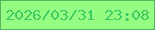 文字の大きさ：3、枠の色：56b460、背景の色：94fc81、文字の色：3fca62 無料ブログパーツのブログ時計