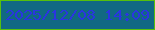 文字の大きさ：5、枠の色：56c00c、背景の色：116983、文字の色：2a35e1 無料ブログパーツのブログ時計