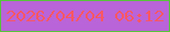 文字の大きさ：2、枠の色：56c43a、背景の色：b964d8、文字の色：f95763 無料ブログパーツのブログ時計