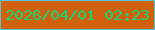 文字の大きさ：2、枠の色：56c7d1、背景の色：d1610e、文字の色：14d676 無料ブログパーツのブログ時計