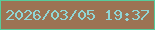 文字の大きさ：2、枠の色：56cc9b、背景の色：9c7353、文字の色：90d6d5 無料ブログパーツのブログ時計