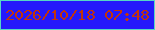 文字の大きさ：4、枠の色：56d6c4、背景の色：2518fb、文字の色：c2340a 無料ブログパーツのブログ時計